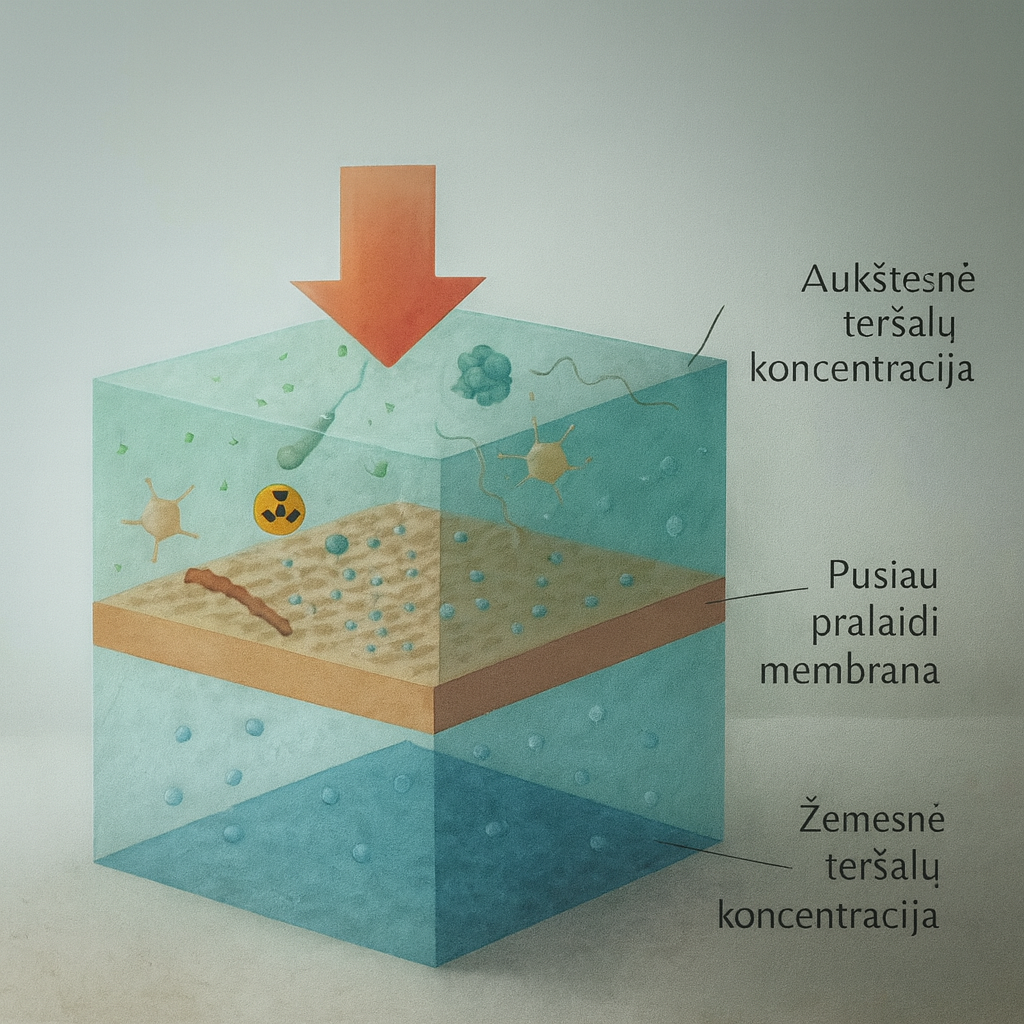 atbulinis osmosas - osmoso vandens filtrai namui